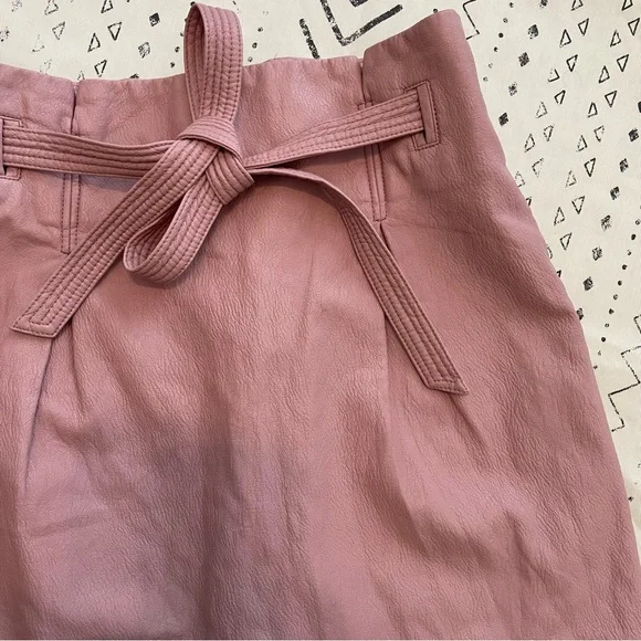 Free People Payton Paperbag Faux Leather Skirt - Picture 4 of 7